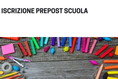 Iscrizioni prepost scuola